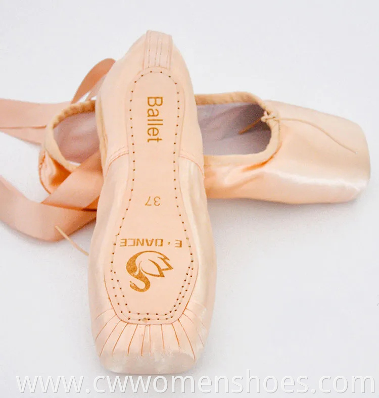 Premium Adult Pink Satin Pointe Ballet Shoes for Dancers